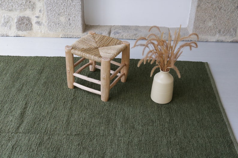 Extra Large Army Green Rug 2x3 M, Green Area Rug, Living Room Rug ...