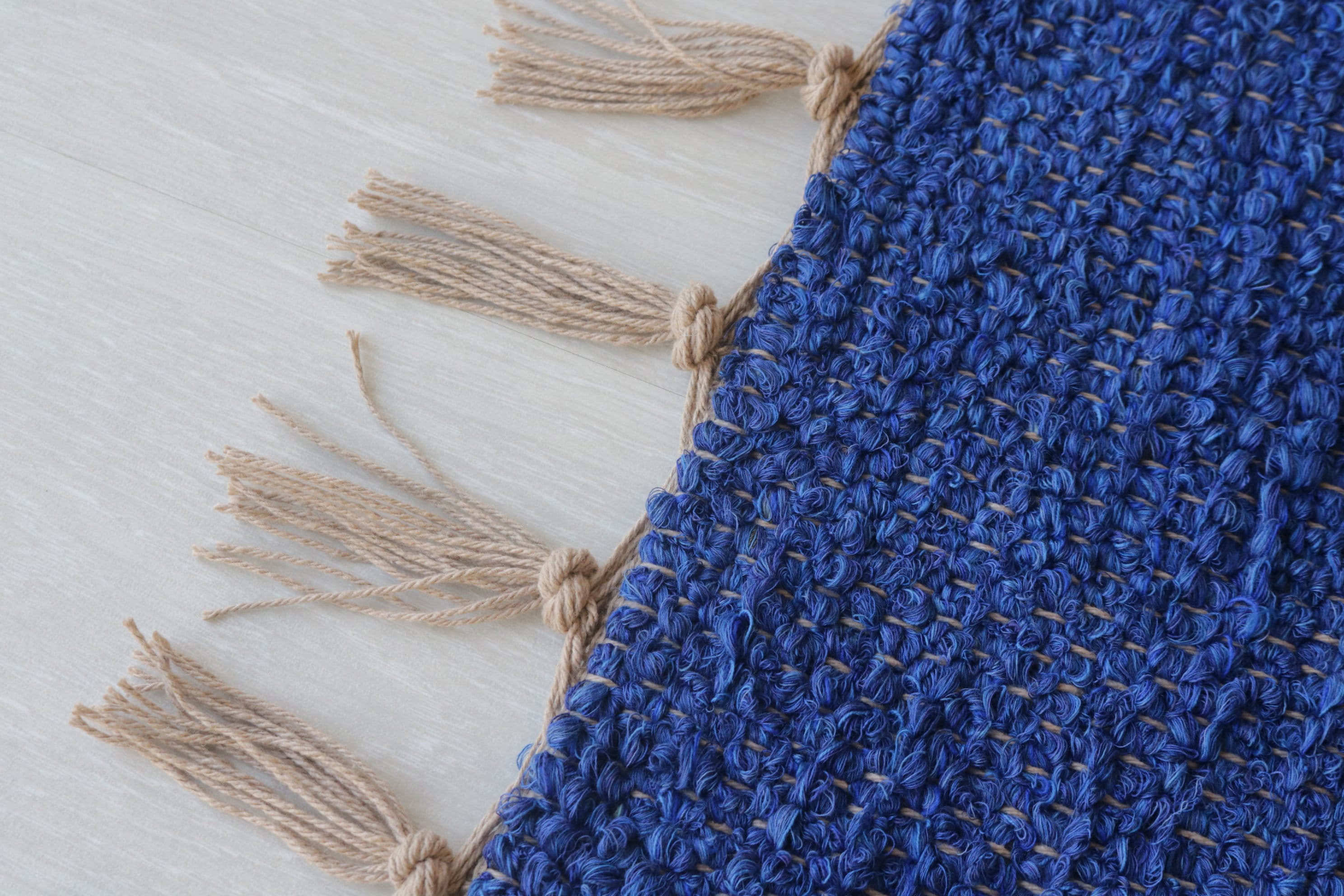 Simple Blue Small Rug Small Handwoven Blue Cotton Rug, Bathroom Rug, Kitchen Rug, Bedroom Rug ...