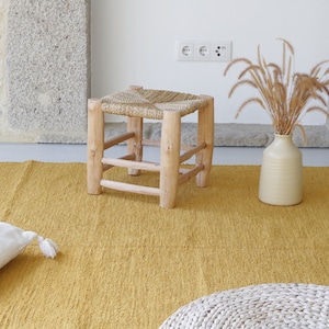 Large yellow mustard rug 170x240cm, area rug, living room rug, bohemian rug, nursery rug, kids rug, contemporary rug, yellow bedroom rug