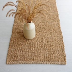 Runner rug camel 10 feet, bathroom runner rug, camel hallway rug, kitchen rug, washable rug, rug for entry, light brown runner rug