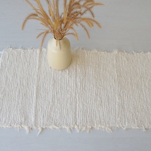 Petit tapis crème tissé à la main, tapis en coton, tapis de salle de bain, tapis de salle de bain, tapis de chevet, tapis de cuisine, tapis doux, tapis lavable, tapis de bain, tapis boho image 2