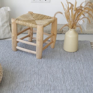 Large gray rug 5.5x7.8 feet gray area rug, living room rug, bohemian rug, bedroom rug, kids rug, grauer großer Teppich, Scandinavian rug