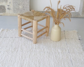 Tappeto crema medio 100x150 cm, tappeto per camera da letto, tappeto per cameretta, tappeto portoghese, tappeto bohémien, tappeto boho, tappeto da cucina, tappeto beige, tappeto beige