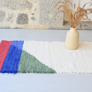 Alfombra pequeña de colores, alfombra única, alfombra de baño, alfombra de baño, alfombra junto a la cama, alfombra rústica, alfombra de cocina, alfombra de dormitorio, alfombra contemporánea, alfombra moderna