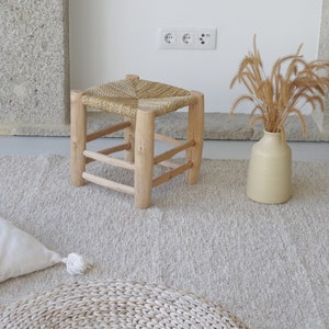 Grand tapis beige 5 x 8 tapis beige, tapis de salon, tapis boho, tapis scandinave, tapis lavable, tapis intérieur, tapis beige image 7