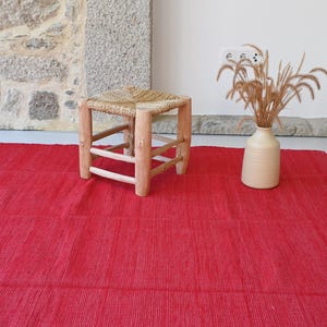 Large red rug, red carpet, bedroom rug, red living room rug, bohemian decor, red area rug, nursery rug,
