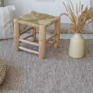 Tapis marron extra large 200x300cm, tapis marron, tapis de salon, tapis pour enfants, tapis de chambre à coucher, tapis scandinave, tapis chameau, Brauner Teppich