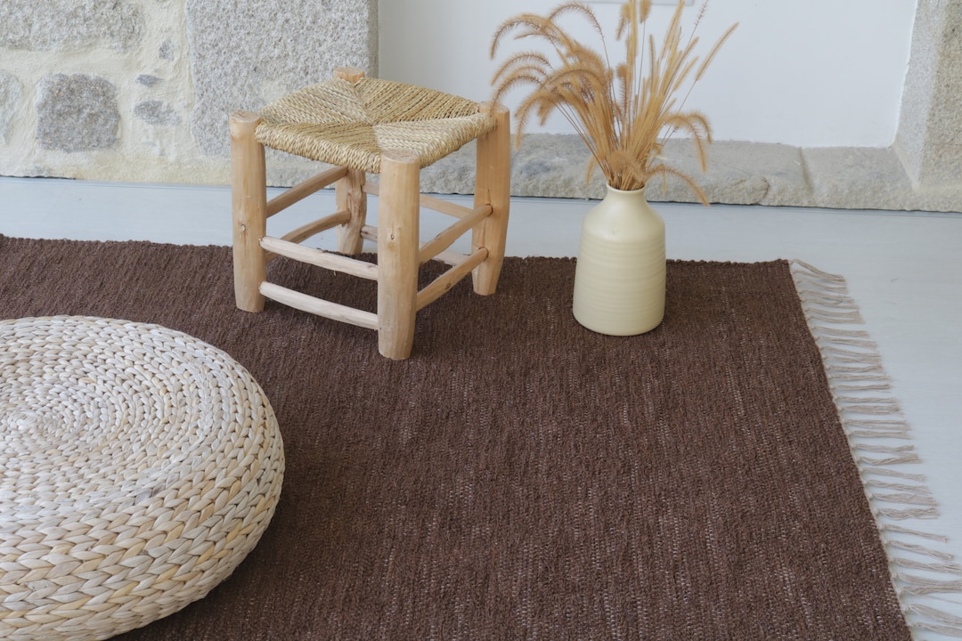 Large Brown Rug 140x200 Cm, Living Room Rug, Bedroom Rug, Boho Rug ...