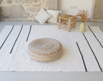 Large white rug 170x240 cm, white area rug, Abstract Living Room Rug, boho rug, ethnic rug, kids rug, Scandinavian rug, soft carpet rug