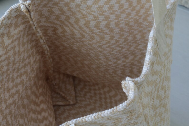 Cotton tote bag, Market Bag, reusable bag, beach bag, travel bag, large shopping bag, Shopper Bag, minimalist tote bag, vegan tote bag. image 7