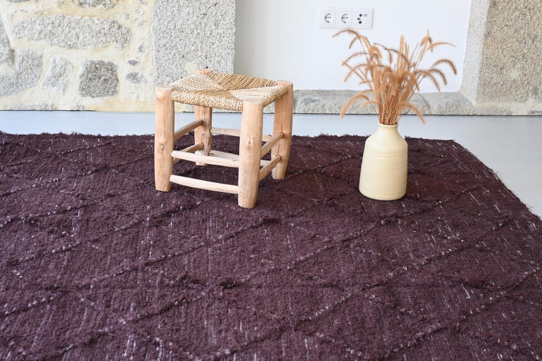 Large Brown Rug, Brown Area Rug, Brown Geometric Rug, Bedroom Rug ...