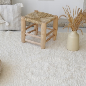 Large cream rug 170x240 cm, cream area rug, living room rug, beige bedroom rug, Ivory rug, kids rug, contemporary rug, neutral color rug