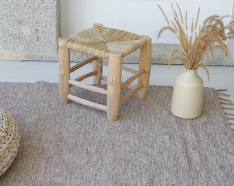 Large brown rug 140x200 cm, living room rug, camel area rug, bedroom rug, Scandinavian rug, bohemian rug, contemporary rug