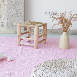 Large 170x240cm baby pink rug, pink carpet, pink area rug, nursery rug, living room rug, bohemian kids rug, tapis de pépinière, rosa Teppich