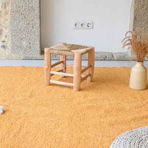 Large yellow rug 200x300 cm, yellow area rug, living room rug, boho rug, bedroom rug, kids rug, home decoration, kids rug