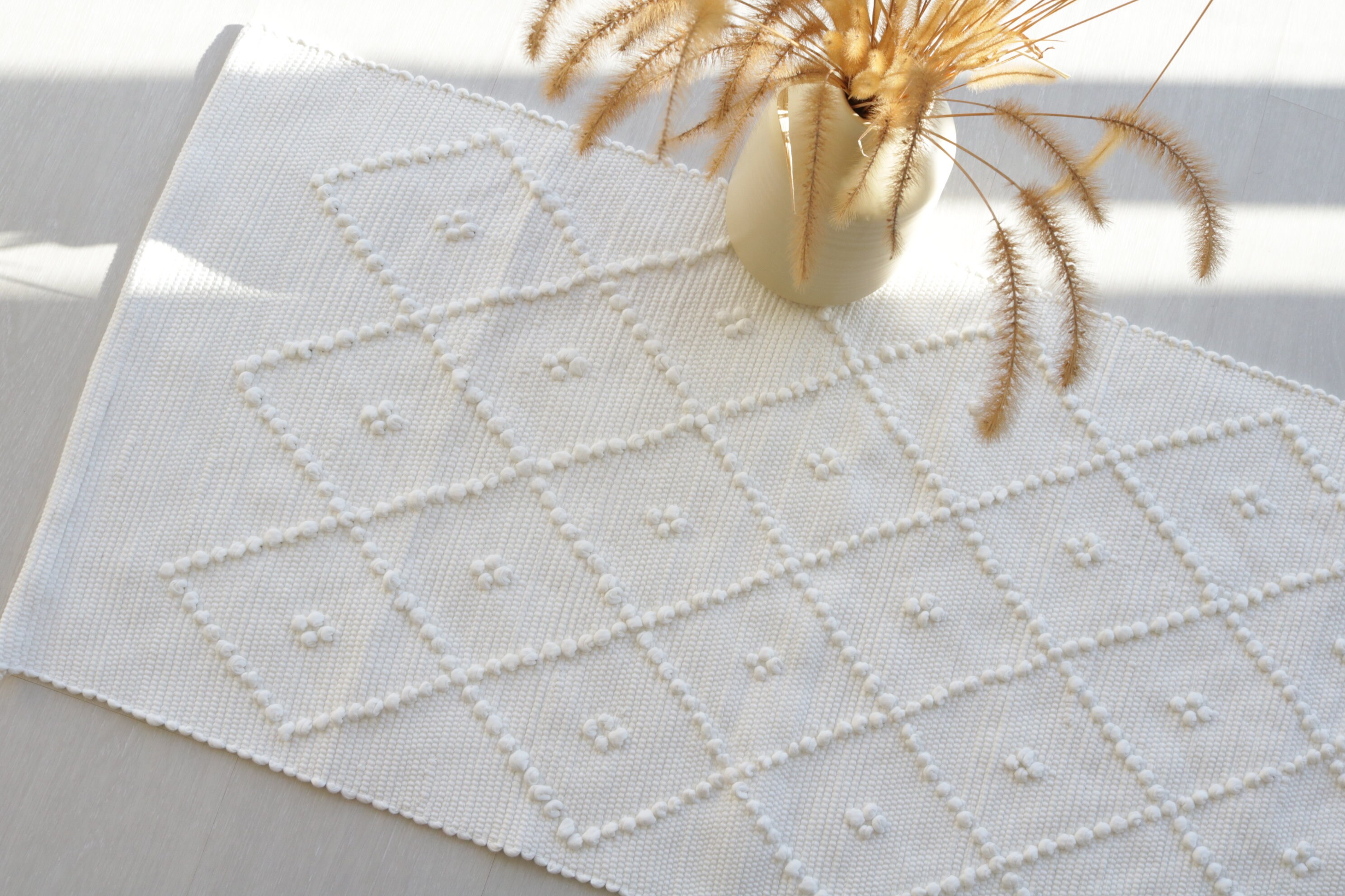 Runner rug250 cm off white rug floor rug kitchen rug Etsy