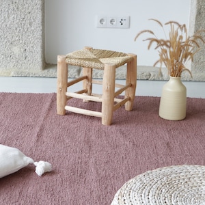Large deep pink rug 170x240cm , mauve area rug, deep pink living room rug, bohemian rug, nursery rug, scandinavian rug, bedroom carpet