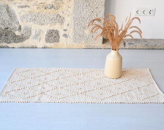 Small Ivory rug, bath rug, bathroom rug, bedside rug, beige rug, kitchen rug, washable rug, small cotton rug, hallway rug