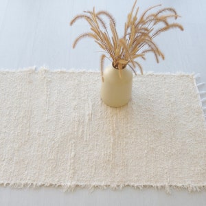 Runner rug cream 300 cm hallway rug, bedroom rug, cream runner rug, bohemian runner rug, Farmhouse decor, tapis beige, beiger Teppich