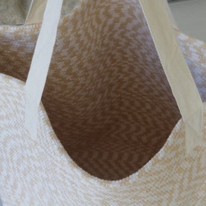 Cotton tote bag, Market Bag, reusable bag, beach bag, travel bag, large shopping bag, Shopper Bag, minimalist tote bag, vegan tote bag. image 6