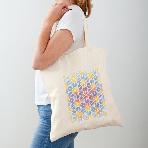 Tote bag art- tote bag de tela- tote bag illustration- Cloth bag- canvas bag, shopping bag, printed design Sacred Geometry