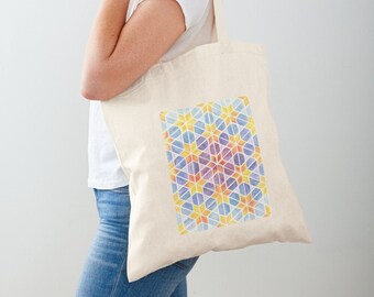 Tote bag art- tote bag de tela- tote bag illustration- Cloth bag- canvas bag, shopping bag, printed design Sacred Geometry