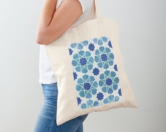 Tote bag art- tote bag de tela- tote bag illustration- Cloth bag- canvas bag, shopping bag, printed design Sacred Geometry