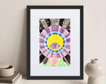 Stampa artistica/Stampa artistica/Stampe Giclée/Illustrazione/Acquerello/Pittura ad acquerello/Arredamento e casa/Design