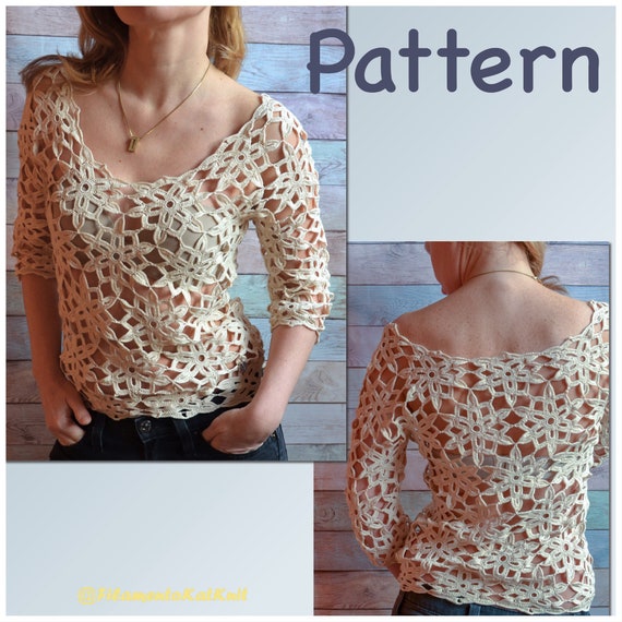 Ladies Black Crochet Holey Top in UK SIZES 14-24