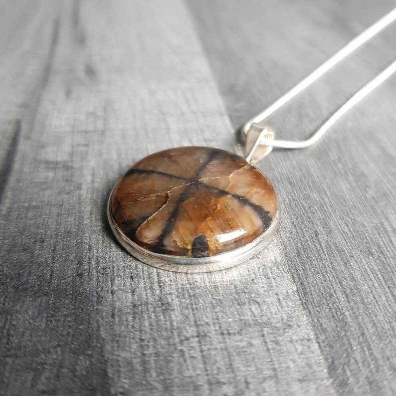 Chiastolite AAA Grade Premium Crystal Pendant #3 Highest Form Of Sterling Silver Necklace