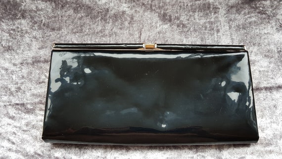 patent clutch bag