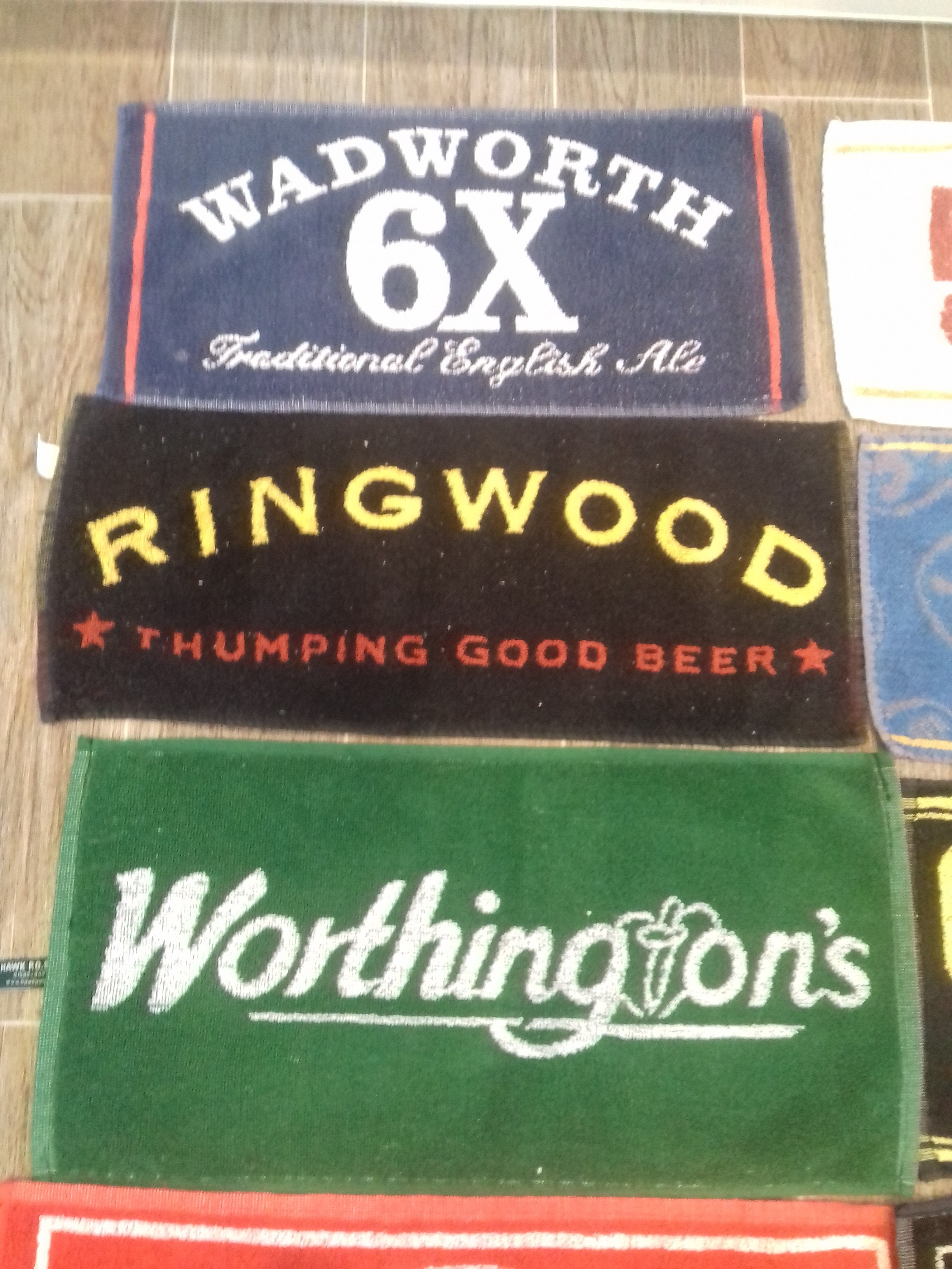 Vintage pub beer/bar towels. Etsy