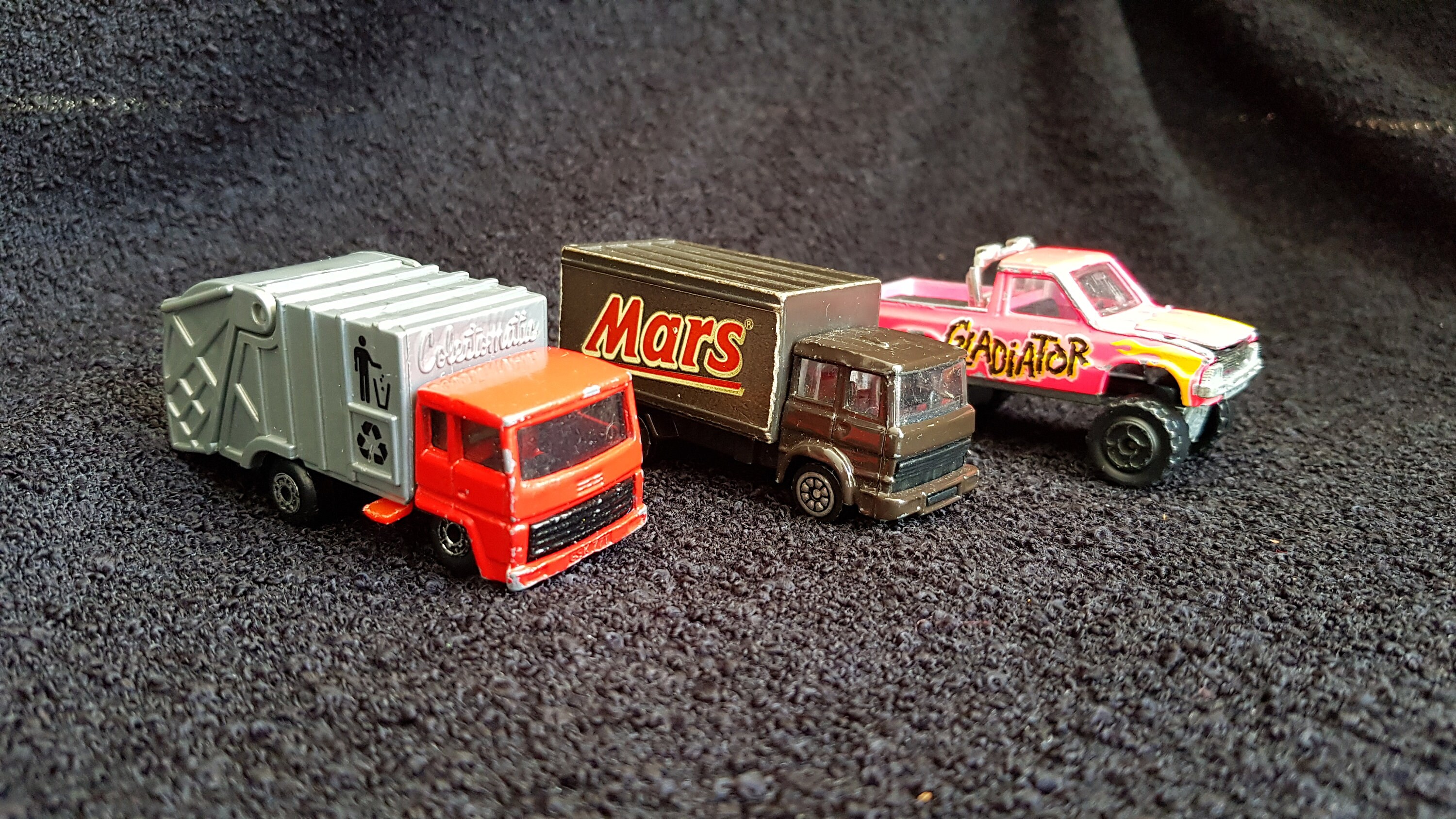 3 x vintage toy vehicles Bin wagon Mars truck Monster Etsy