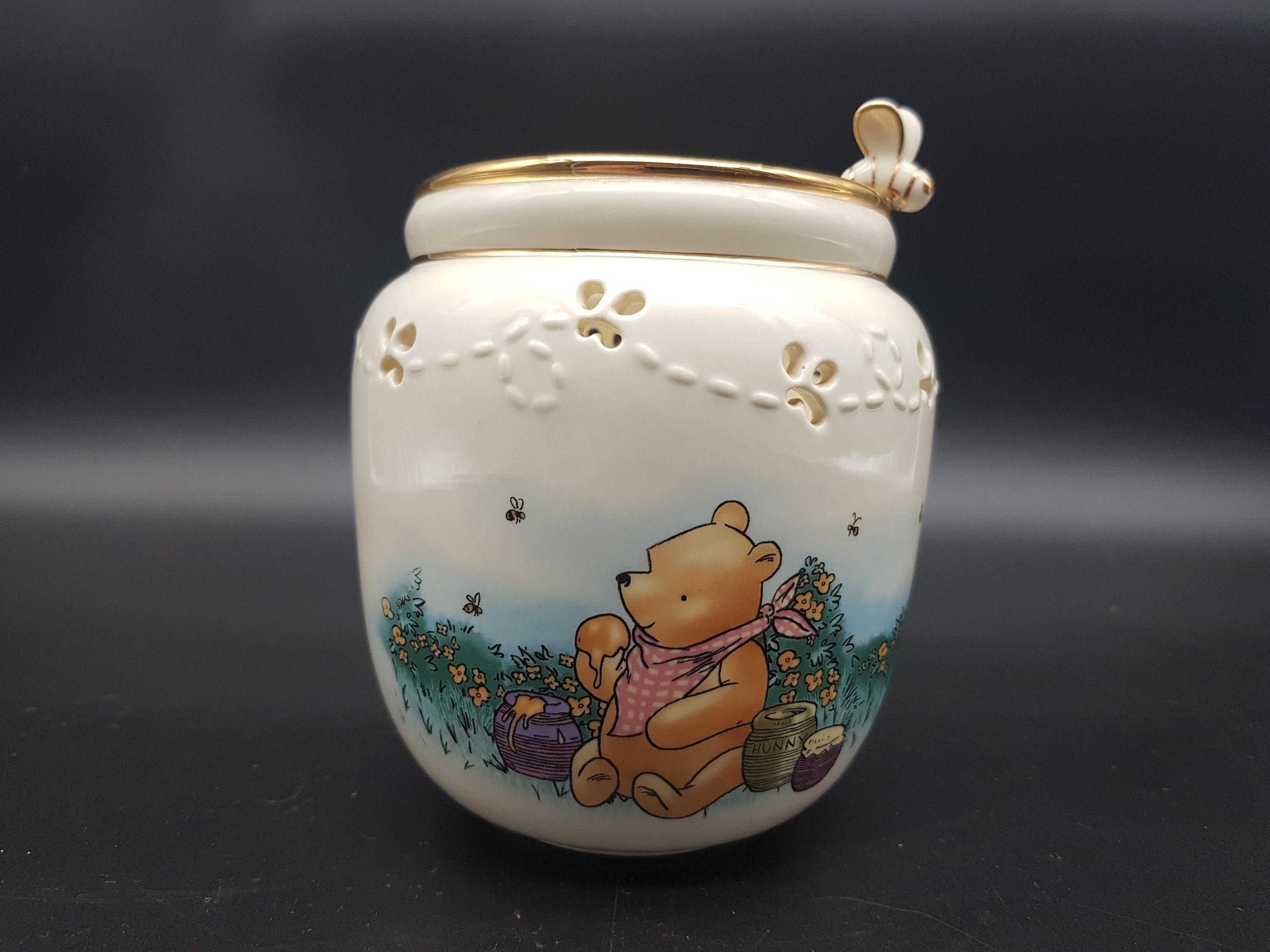 Disney Winnie the Pooh Honey Pot Hunny Canister Japan Limited New