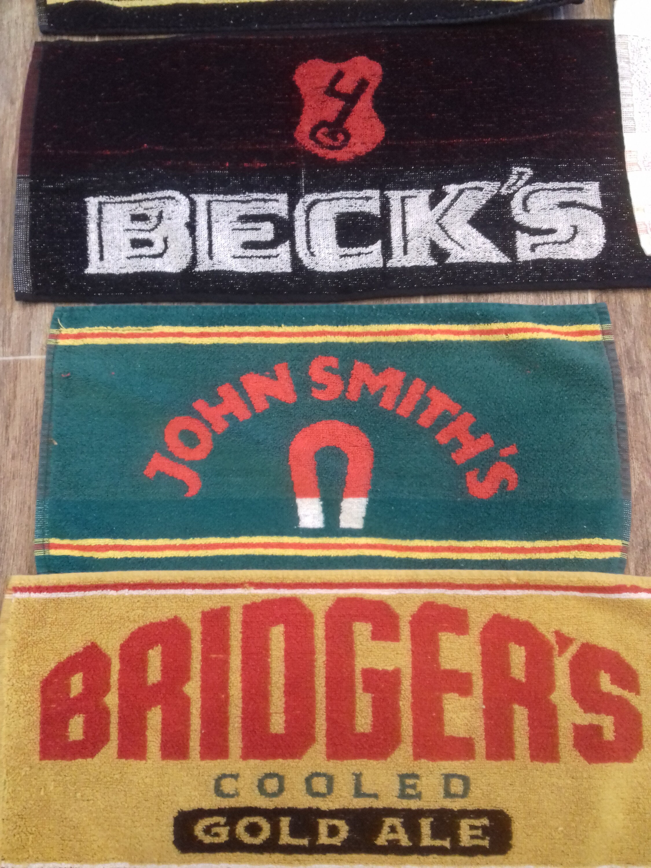 Vintage pub beer/bar towels. Etsy