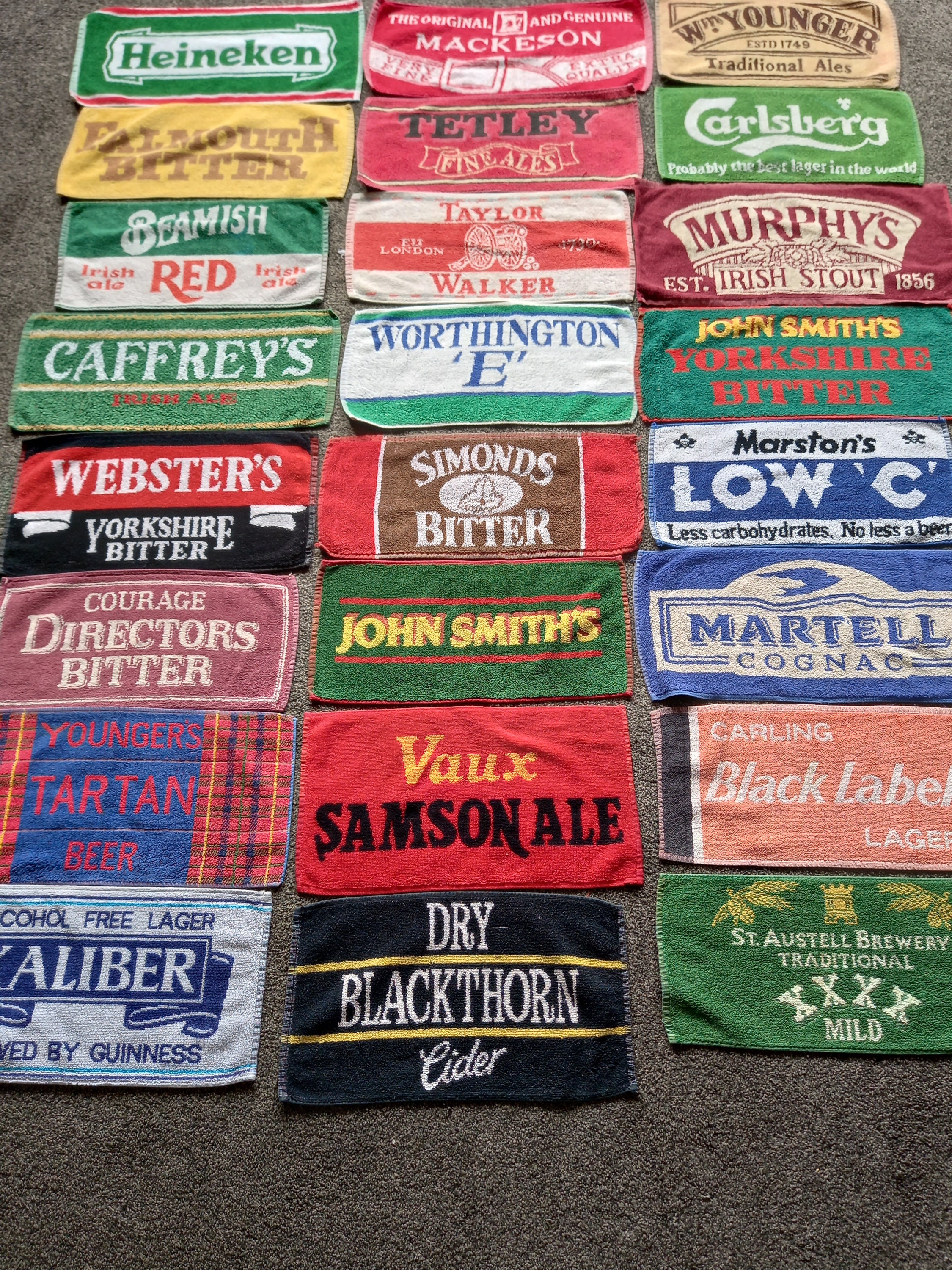 Vintage Pub Beer/bar Towels. -  Israel