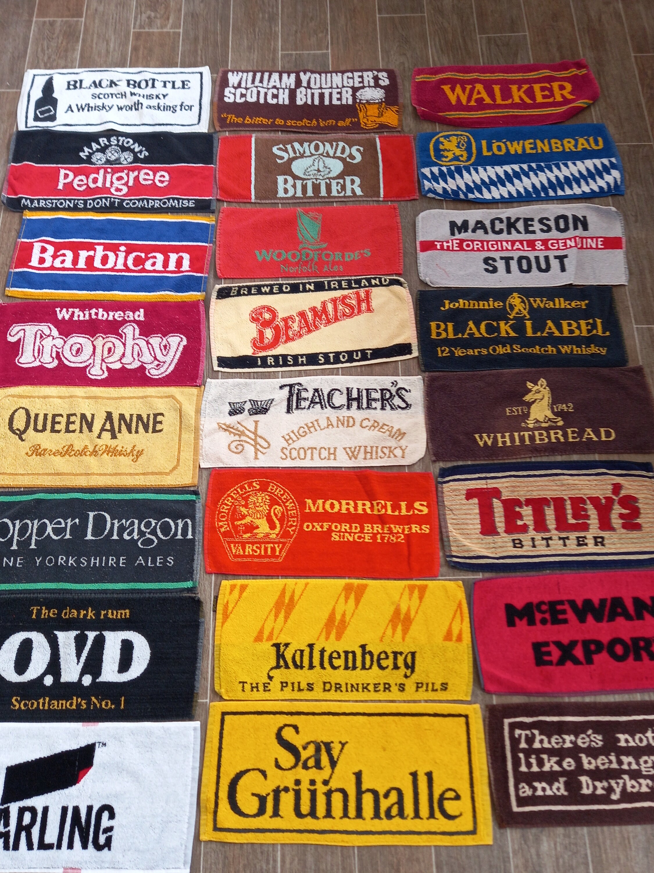 vintage bar towels