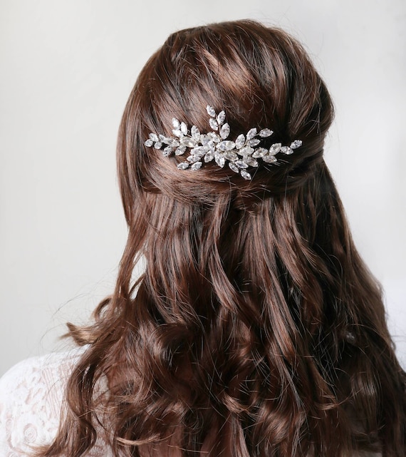 Bridal Headpiece Rhinestone Crystal Wedding Hair Comb with Rhinestones Beautiful Rhinestone Crystal Wedding Bridal Headpiece/gold  main image 4
