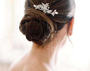 Pettine per capelli da sposa, accessorio per capelli con cristalli CZ