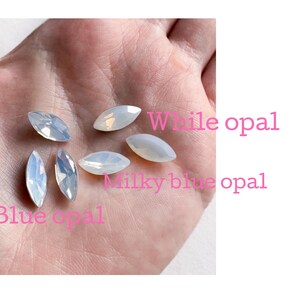 Opal Crystal Bridal Hair Pins: Wedding Headpiece, Bridesmaid Hair Accessory image 12