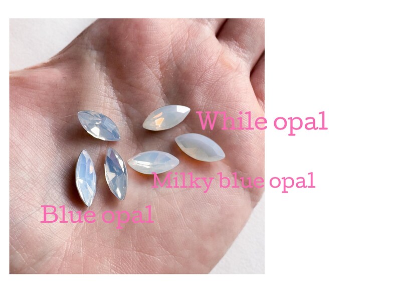 Opal Crystal Bridal Hair Pins: Wedding Headpiece, Bridesmaid Hair Accessory image 12