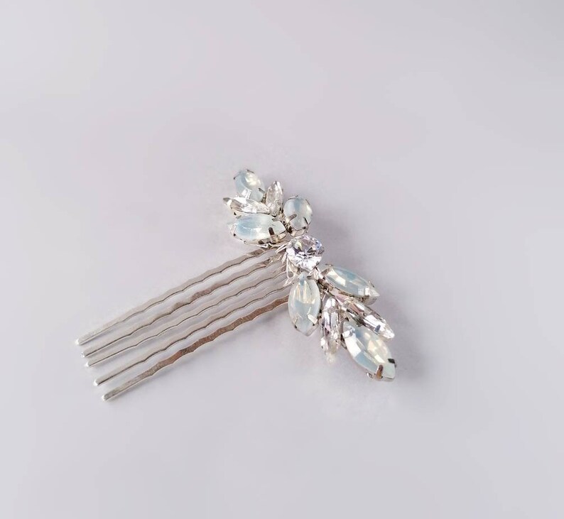Opal Hair Comb Wedding Head Piece for Bride Hair Comb With Etsy