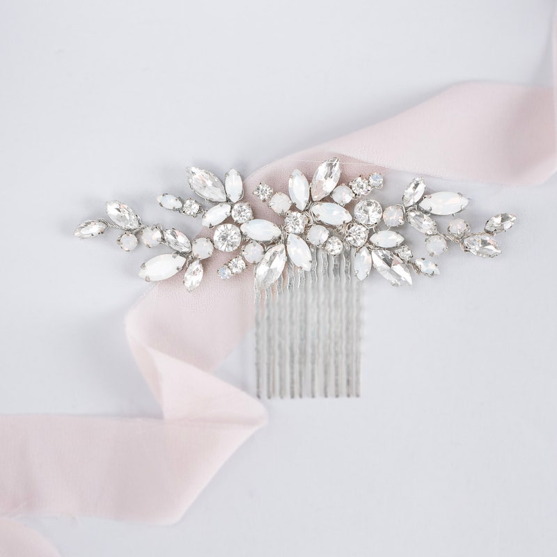 rhinestone veil headpiece
