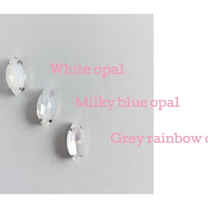 Opal Crystal Bridal Hair Pins: Wedding Headpiece, Bridesmaid Hair Accessory image 13