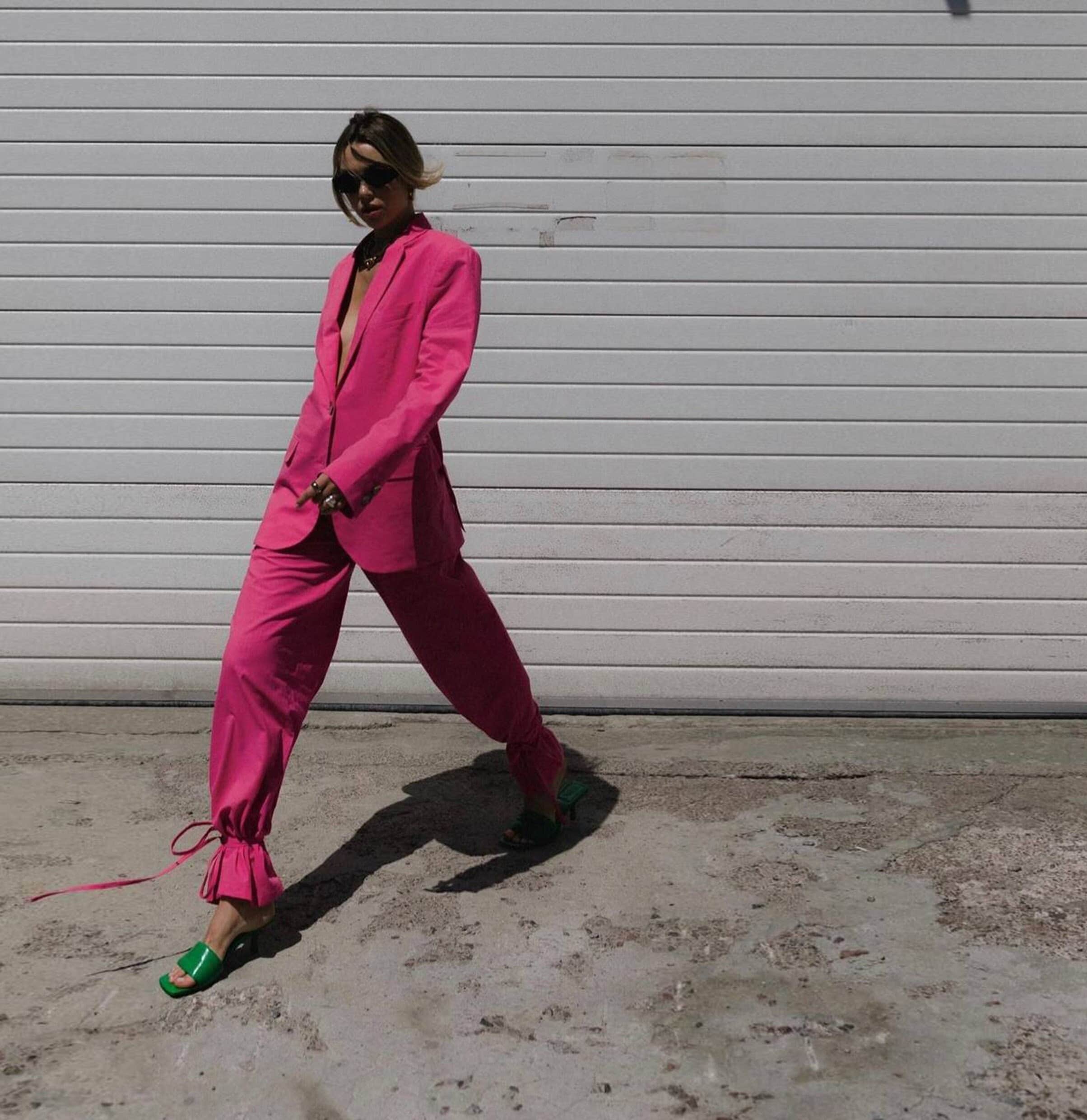 Pink Pant Suit - Etsy