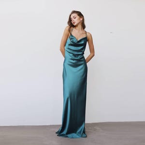 Emerald Cowl Dress - Etsy Emerald Cowl Dress - Etsy