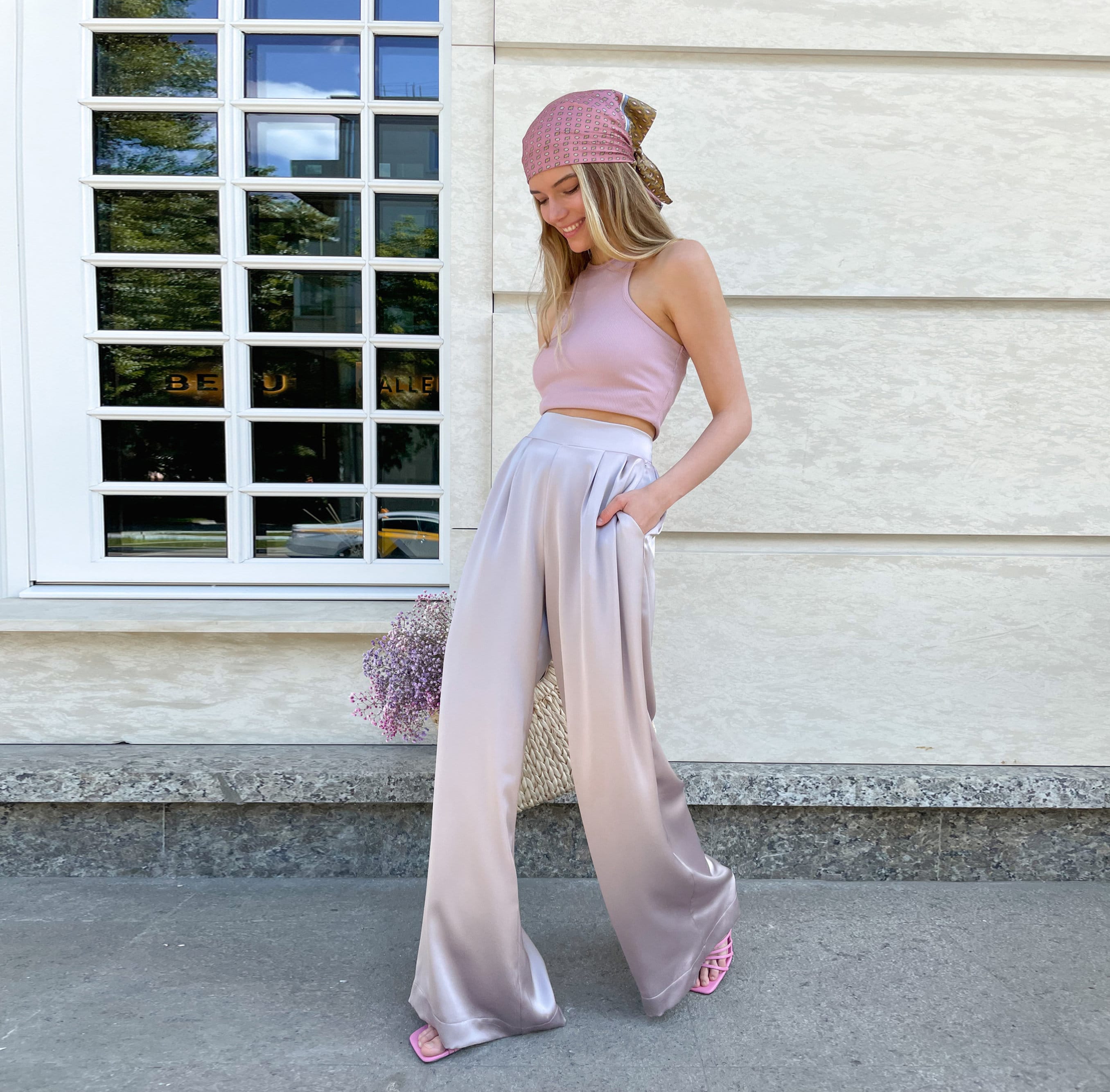 Wilson Pleated Wide Leg Pants - 100% Exclusive