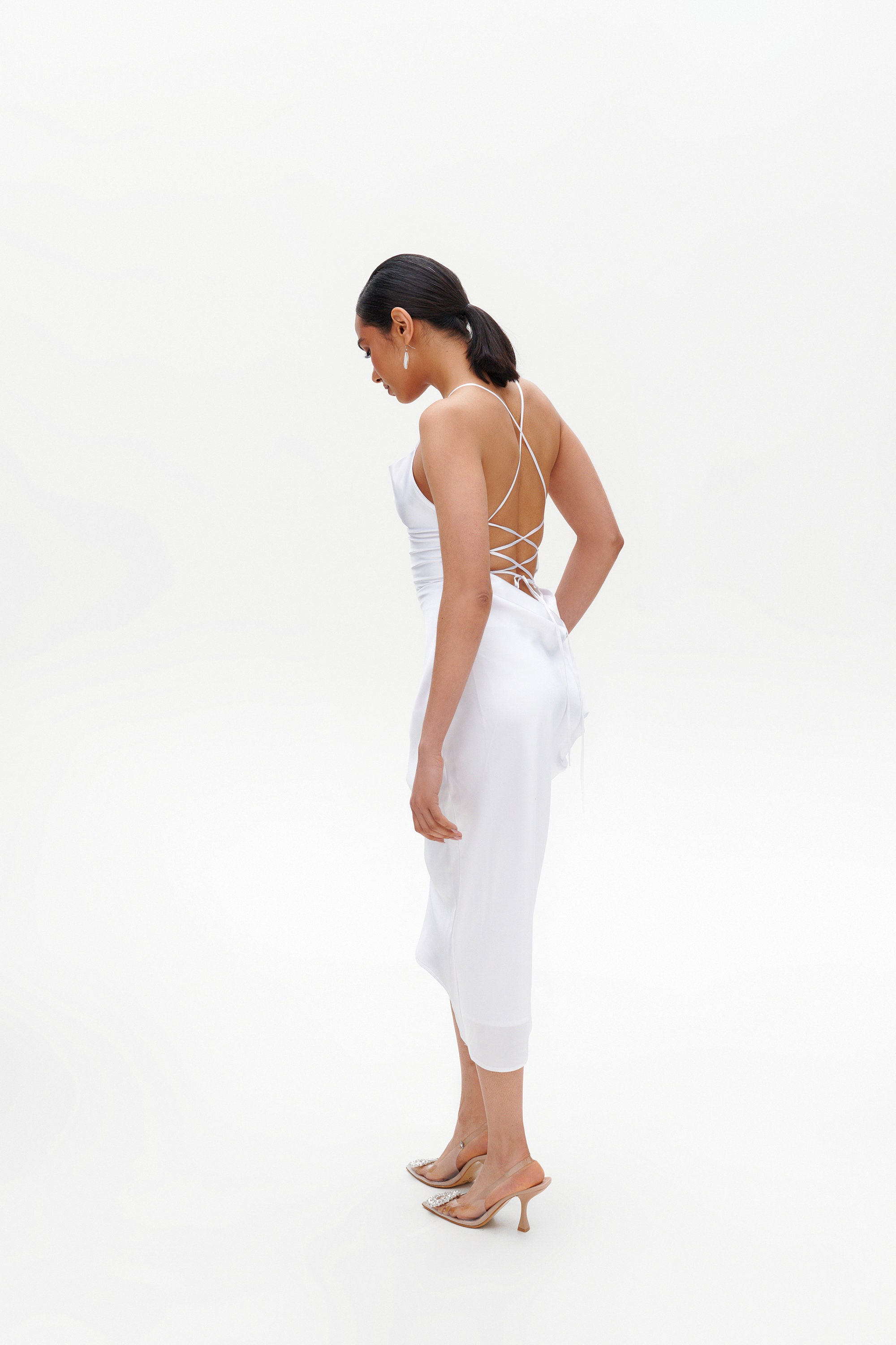 satin cowl back midi slip dress Magenta Satin Cowl Back Midi Slip Dress | Womens | X-Small (Available in M, L) | 100% Polyester | Lulus