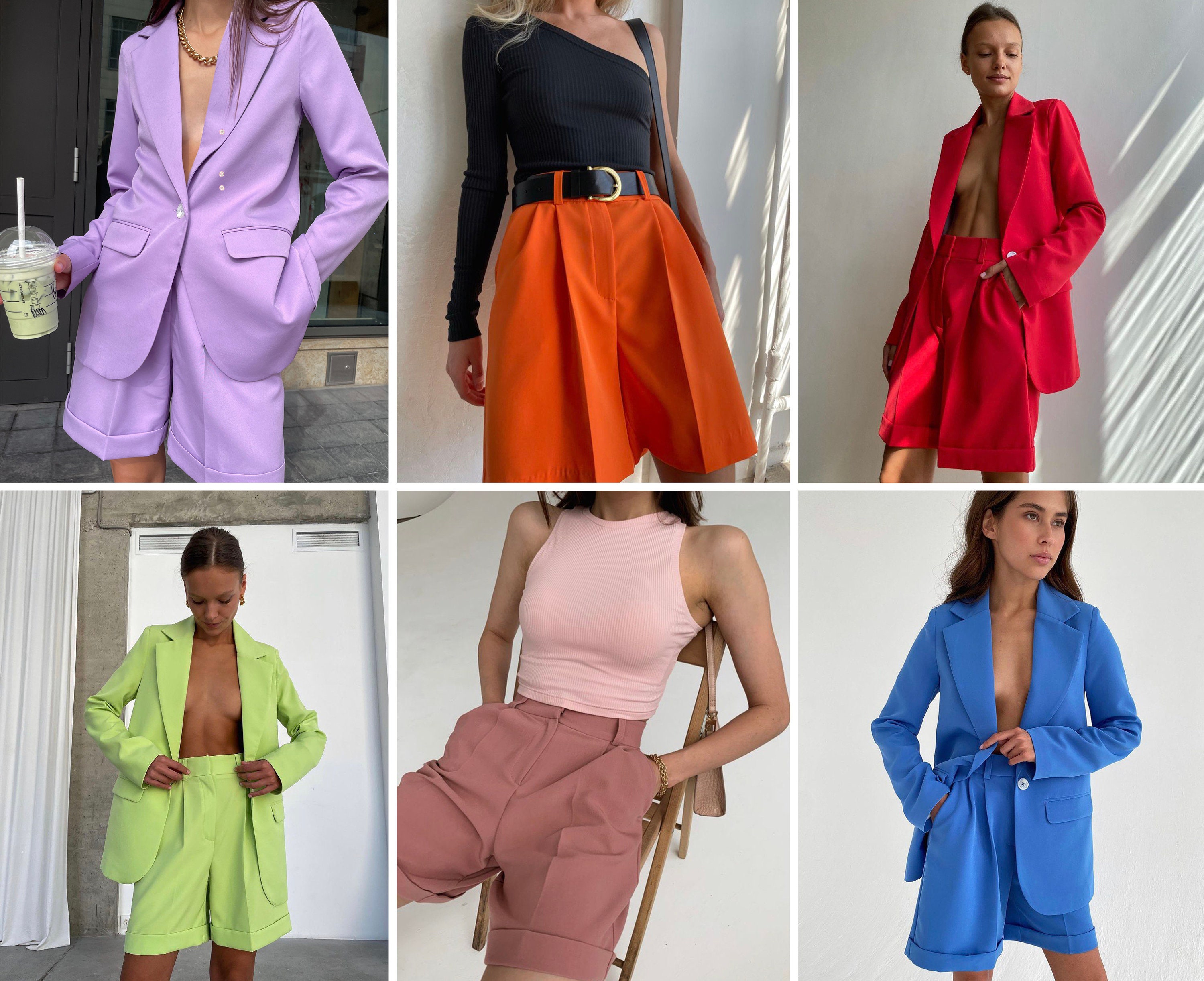 ★BAU by Bride And You★25SS 超新作★LEVI short blazer★3色 Blazer and Shorts Set Women, Two Piece Set, Blazer and