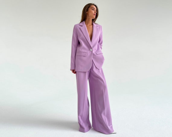 Seattle Lilac Lavender Wool Suit - Hangrr